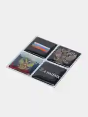 3D наклейки "Россия" на телефон, 4 штуки