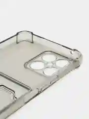 Хром силиконовый чехол для Honor X8 4G (Хонор Х8 4г / Икс 8), с карманом для карт, прозрачный