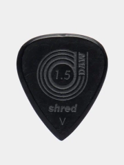 Медиаторы для гитары DAW MAN Picks Shredline Pointed, черные, 1.5 мм, 2 мм, 3 мм