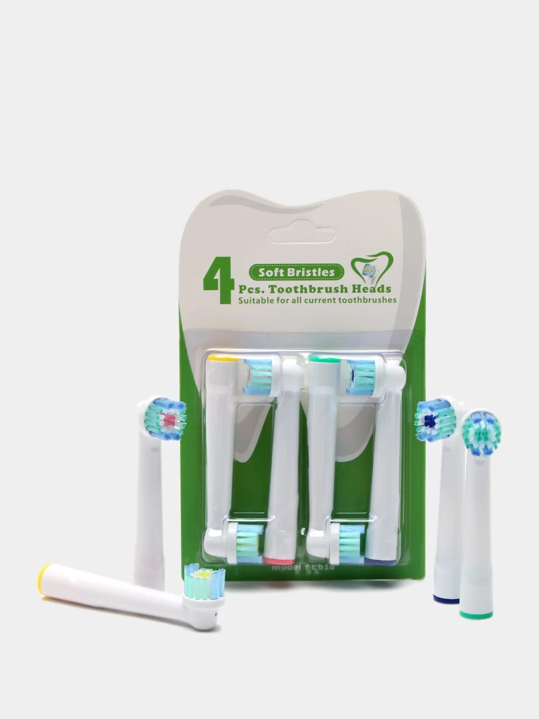 Зеленый насадки для электрической зубной щетки Oral B Braun, CS MEDICA 485, B.Well 810, 820 и др