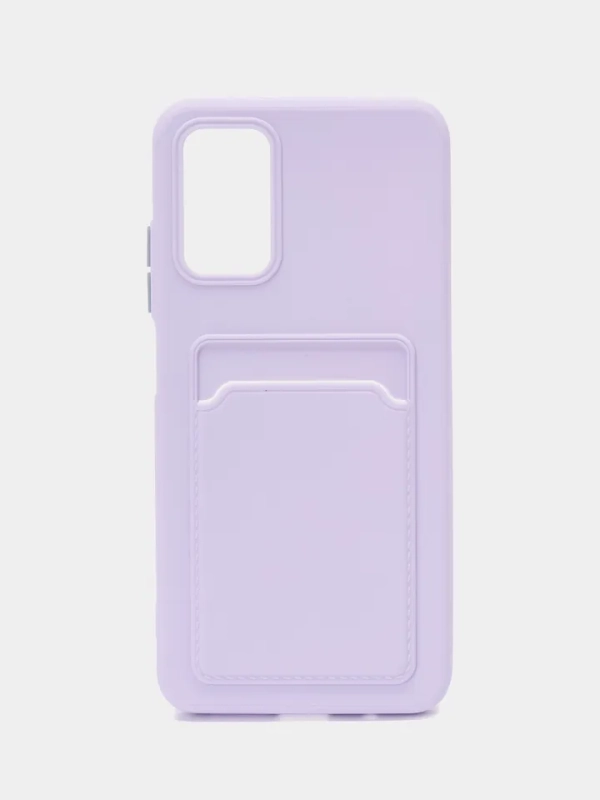 Силиконовый чехол для Xiaomi Poco M3 Redmi 9T (Сяоми Поко М3 Редми 9Т), с карманом для карт