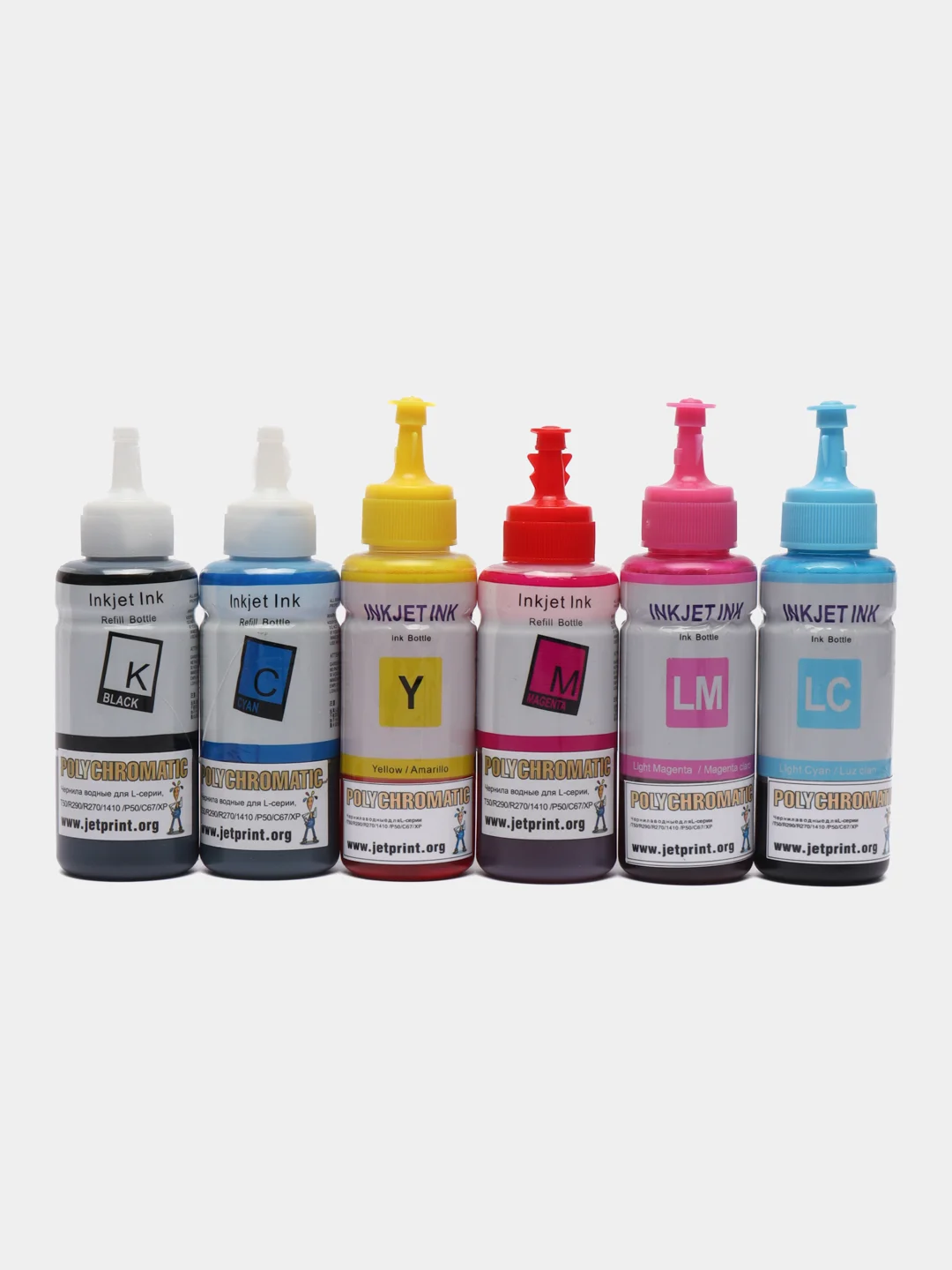 Чернила Polychromatic 100мл для принтеров Epson L800/L200/R270/P50/XP/R200/C79/C67 водные