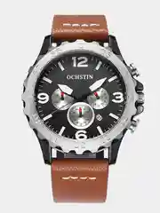 Синий мужские наручные часы Ochstin 6077B с хронографом в подарочной упаковке