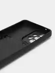 Темно-синий чехол Samsung Galaxy A53, силиконовый с карманом для карты, Самсунг Галакси А53