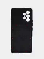 Красный чехол Samsung Galaxy A53, силиконовый с карманом для карты, Самсунг Галакси А53