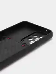 Красный чехол Samsung Galaxy A53, силиконовый с карманом для карты, Самсунг Галакси А53
