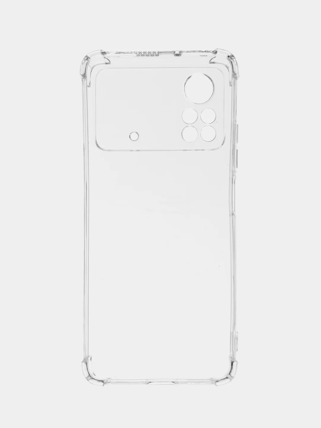 Прозрачный чехол Xiaomi Poco X4 Pro Поко Х4 Про прозрачный силиконовый противоударный защитой камеры