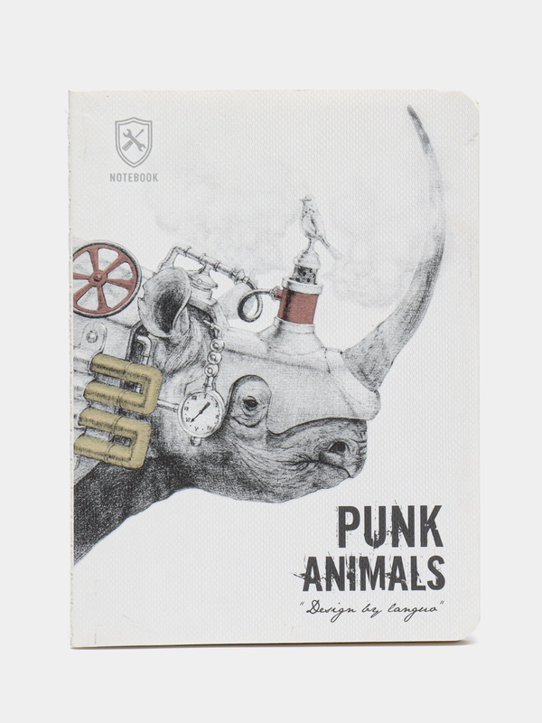 Блокнот Landuo Punk Animals, А6, в клетку, 24 листа, 105 х 142 мм