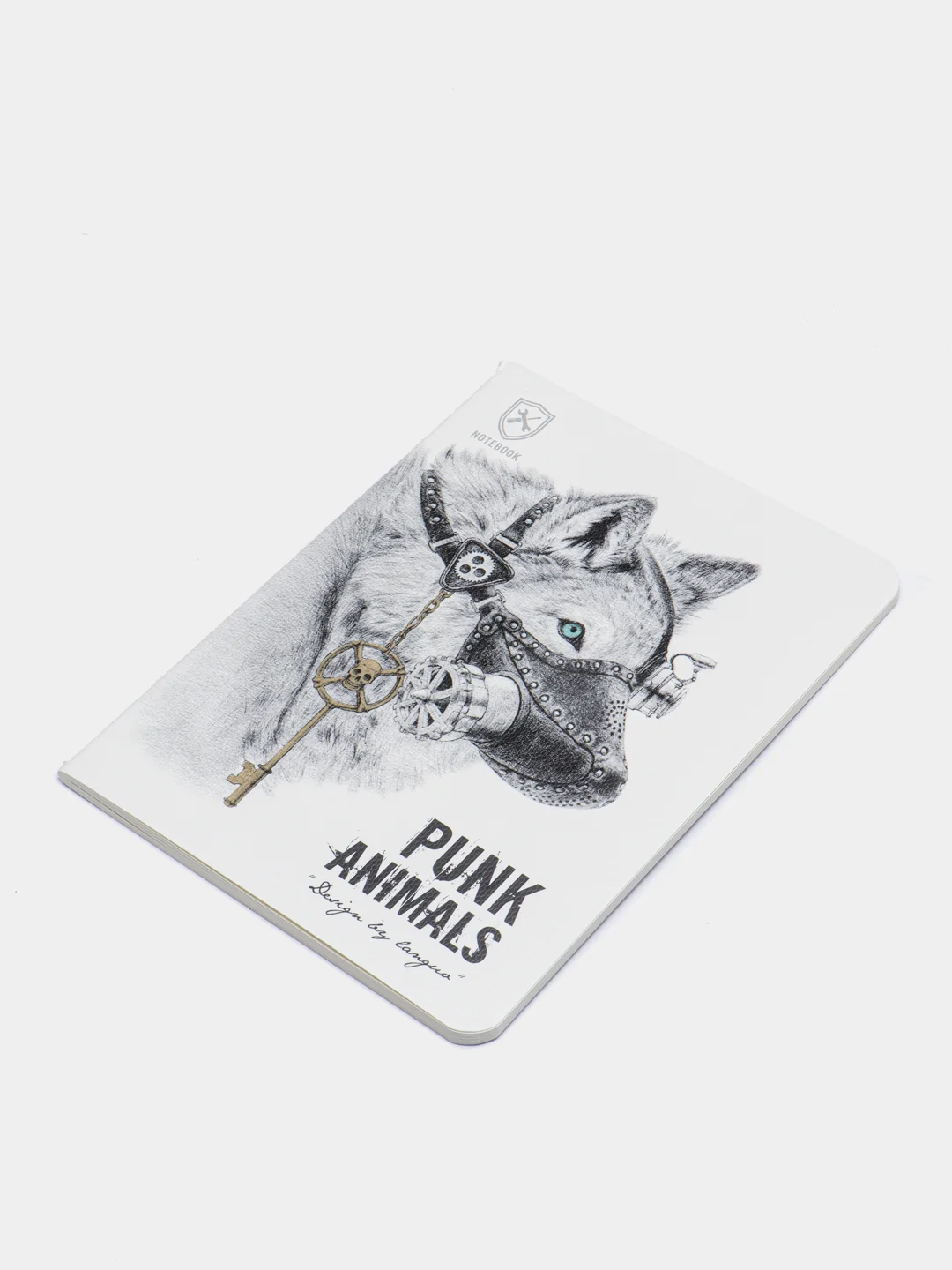 Аметистовый блокнот Landuo Punk Animals, А6, в клетку, 24 листа, 105 х 142 мм