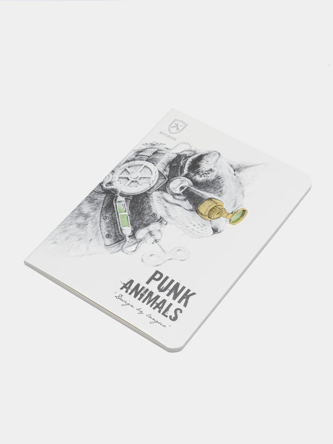 Алый блокнот Landuo Punk Animals, А6, в клетку, 24 листа, 105 х 142 мм