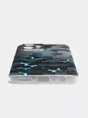 Бирюзовый силиконовый чехол на Realme 9/9 Pro Plus / Реалми 9/9 Про Плюс с рисунком, защита камеры