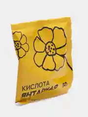 Янтарная кислота, 50 г универсальное удобрение для растений, стимулятор роста, реаниматор