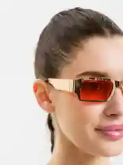 Красный солнцезащитные очки MIRSEE металлические с UF-защитой