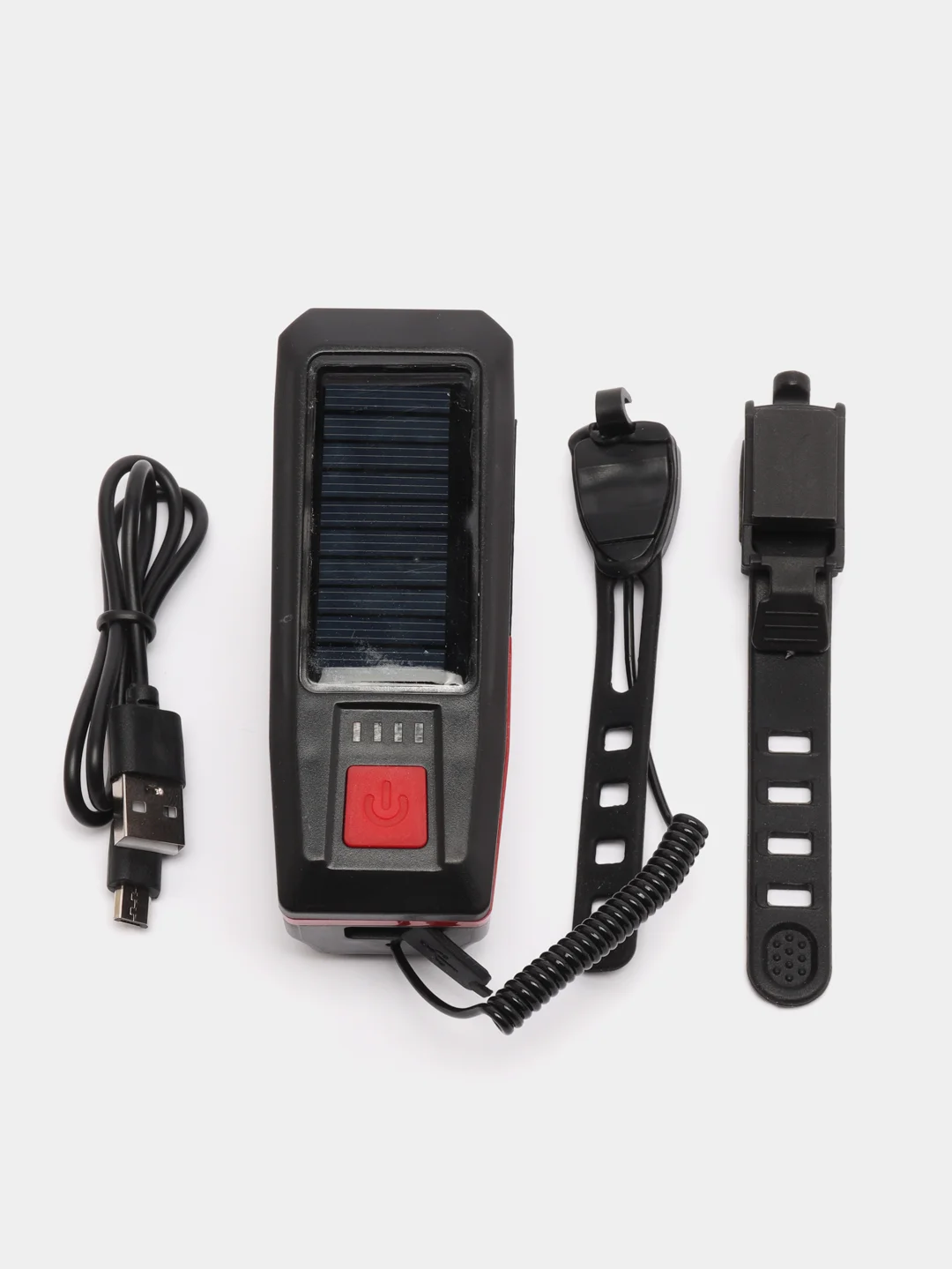 Красный фонарь светодиодный с сигналом для велосипеда USB, велосипедный фонарь с аккумулятором
