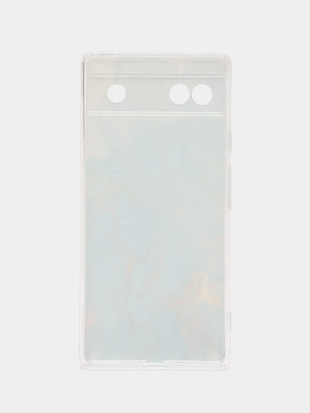 Ледяной силиконовый для Google Pixel 6A / Гугл Пиксель 6А с рисунком, защита камеры