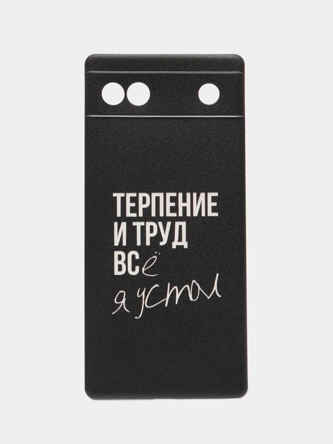 Тёмно-коричневый силиконовый для Google Pixel 6A / Гугл Пиксель 6А с рисунком, защита камеры
