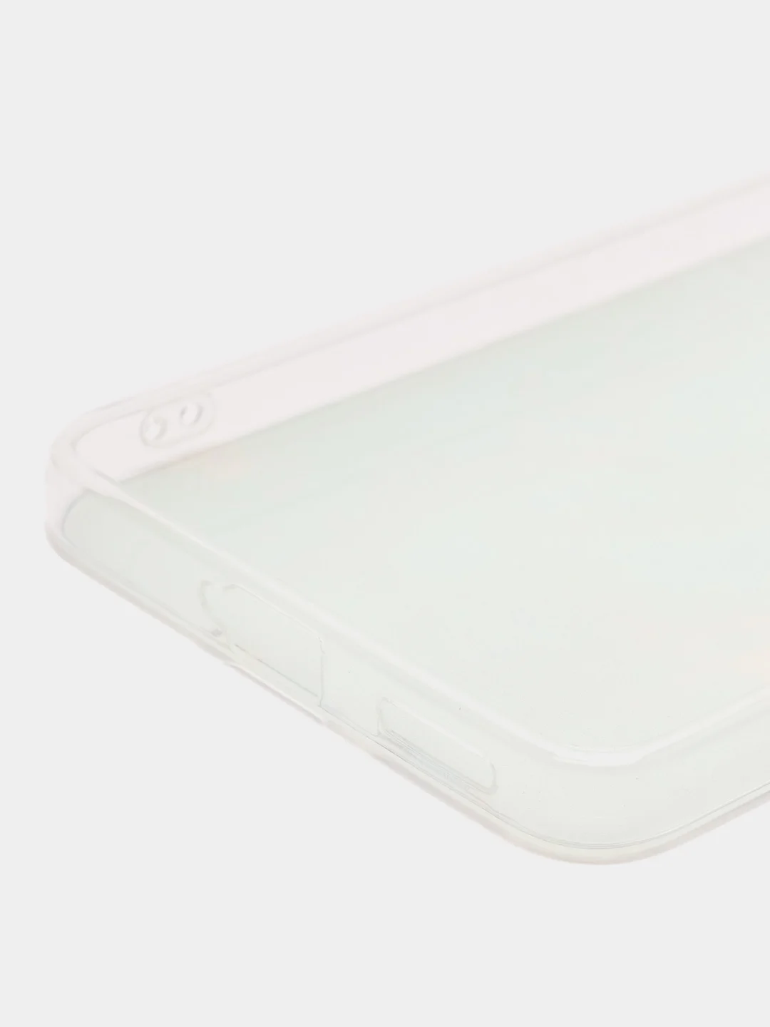 Светло-синий силиконовый чехол для Xiaomi 12 Lite / Сяоми 12 Лайт прозрачный, с рисунком, защита камеры