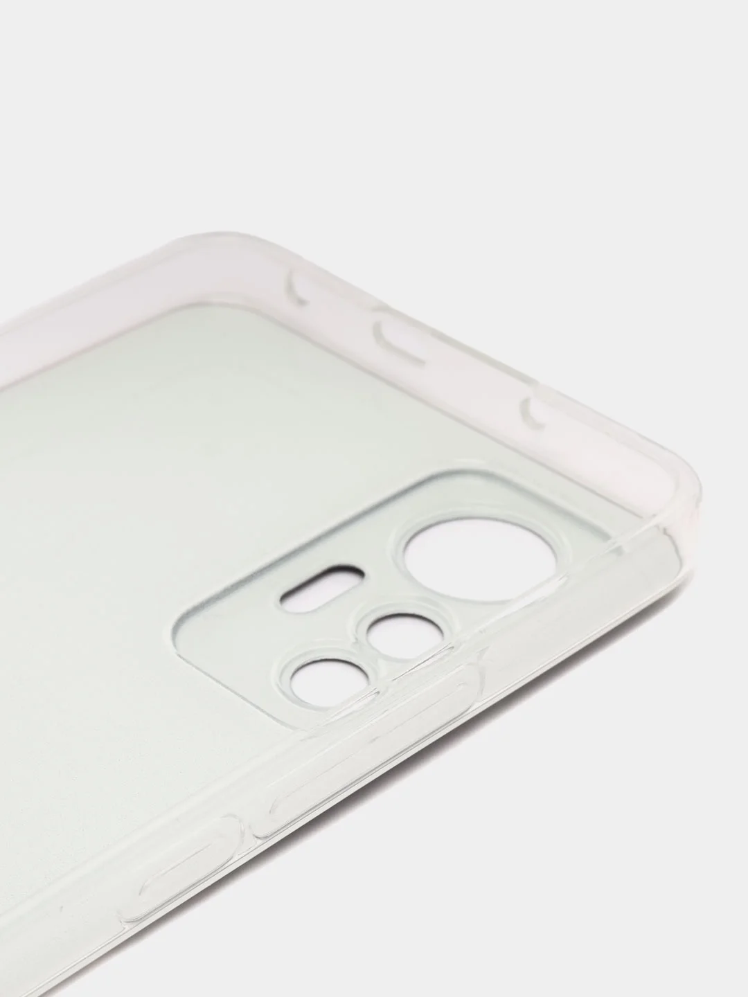 Черный силиконовый чехол для Xiaomi 12 Lite / Сяоми 12 Лайт прозрачный, с рисунком, защита камеры