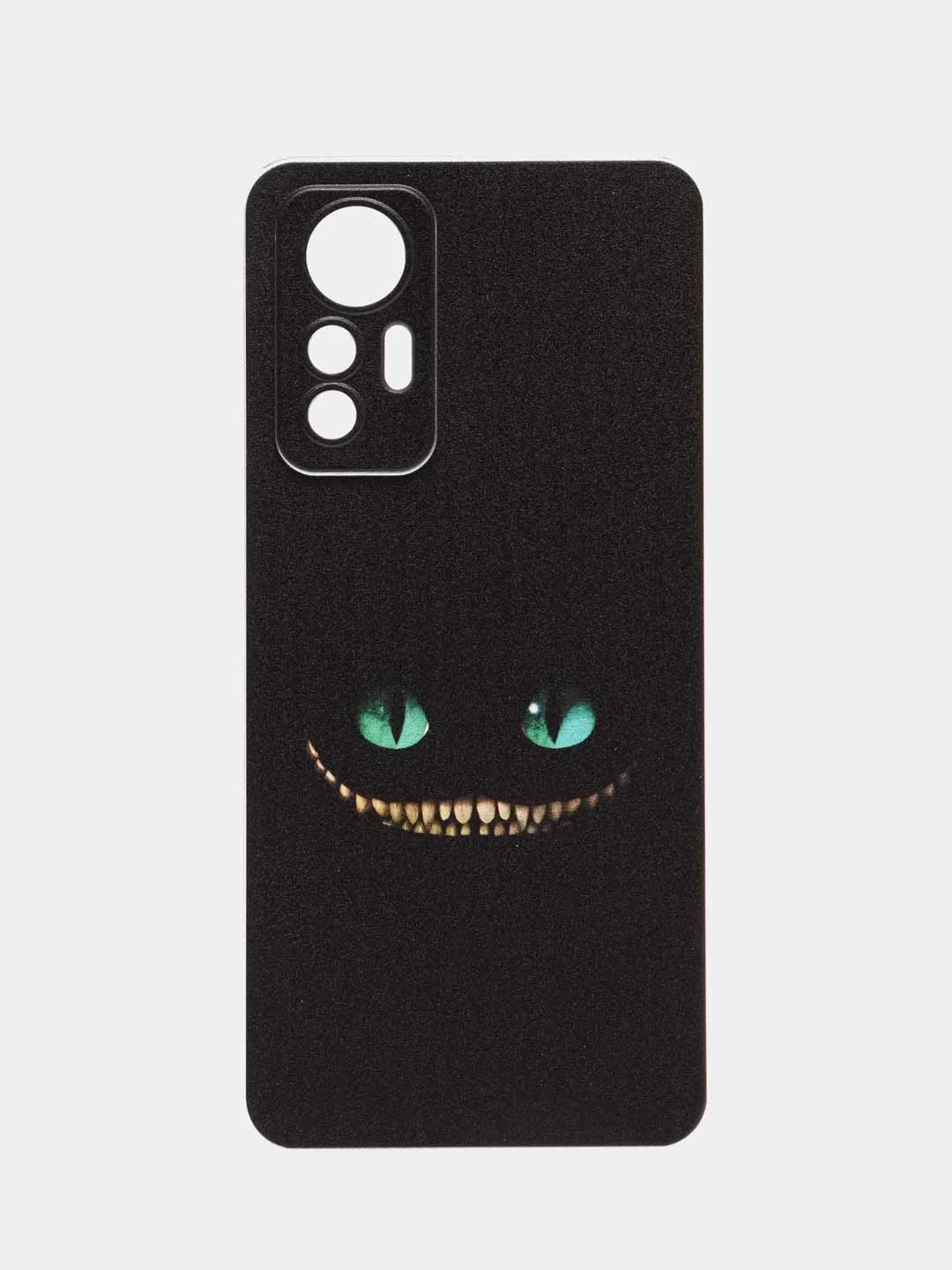 Черный силиконовый чехол для Xiaomi 12 Lite / Сяоми 12 Лайт прозрачный, с рисунком, защита камеры