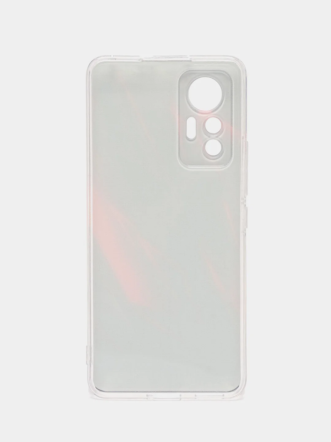 Желтый силиконовый чехол для Xiaomi 12 Lite / Сяоми 12 Лайт прозрачный, с рисунком, защита камеры