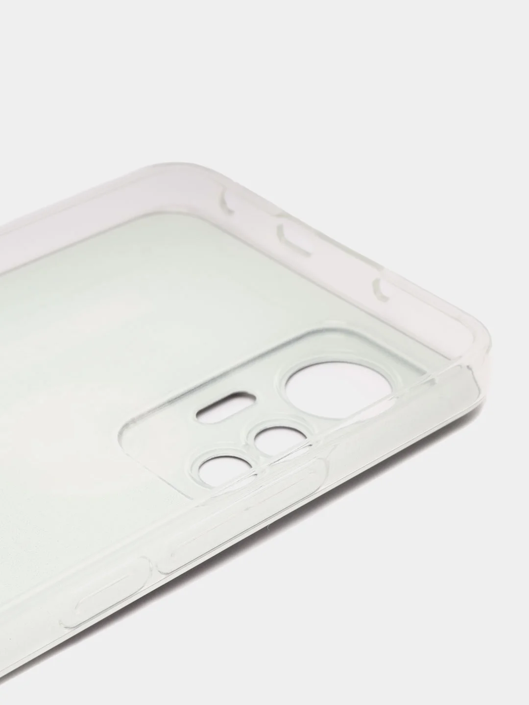 Хром силиконовый чехол для Xiaomi 12 Lite / Сяоми 12 Лайт прозрачный, с рисунком, защита камеры