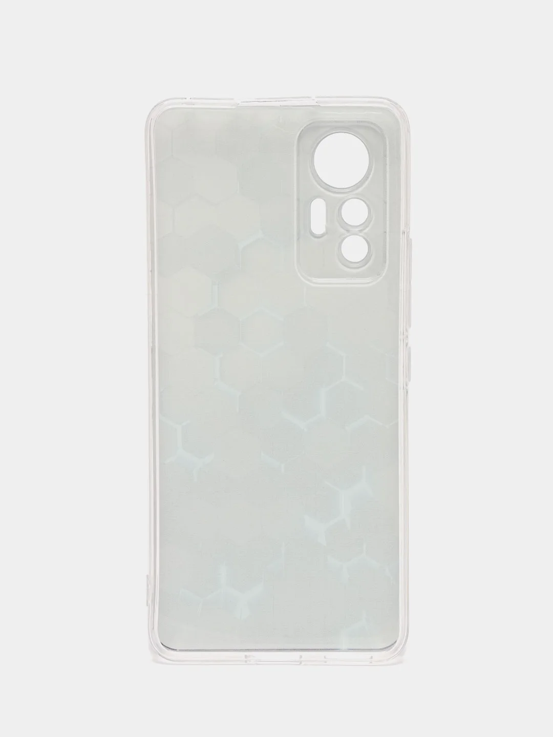 Бирюзовый силиконовый чехол для Xiaomi 12 Lite / Сяоми 12 Лайт прозрачный, с рисунком, защита камеры