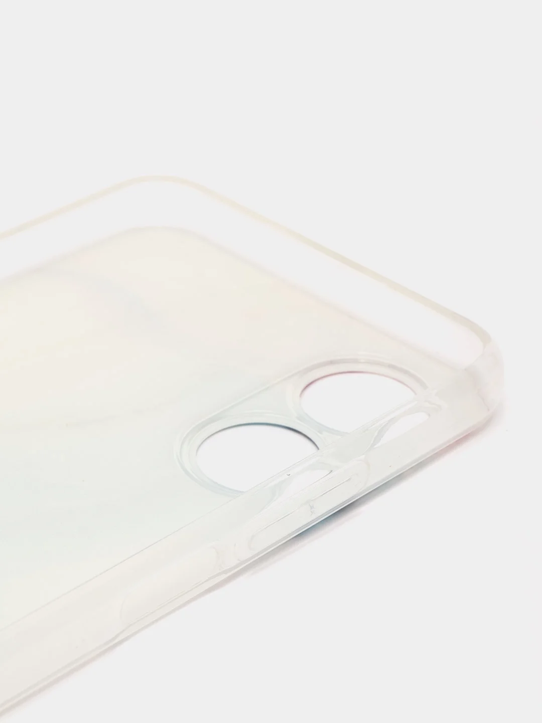 Ледяной силиконовый чехол на Oppo A17 / Оппо А17 прозрачный, с рисунком, защита камеры