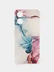 Ледяной силиконовый чехол на Oppo A17 / Оппо А17 прозрачный, с рисунком, защита камеры