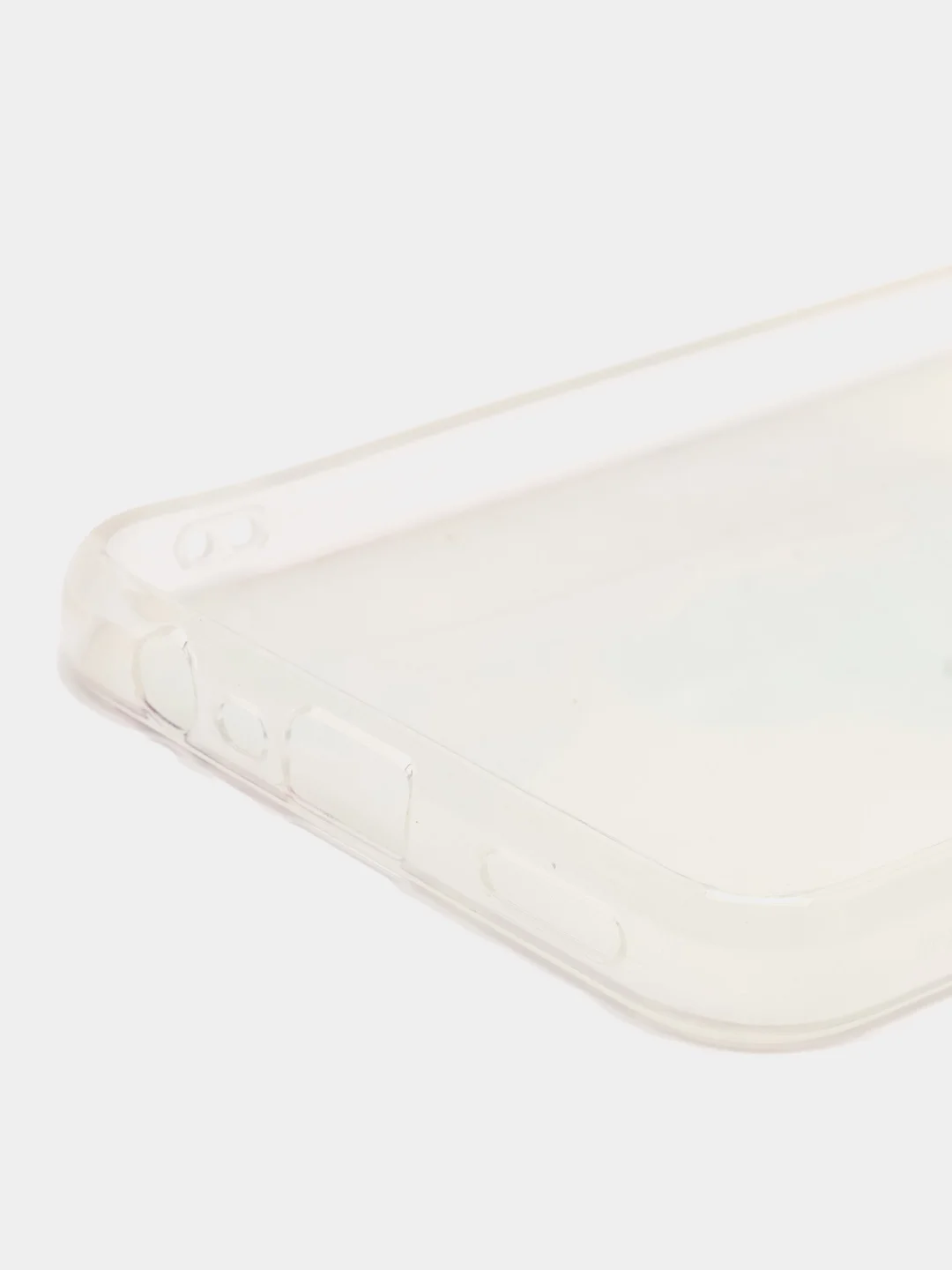Ледяной силиконовый чехол на Oppo A17 / Оппо А17 прозрачный, с рисунком, защита камеры