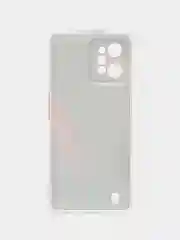 Красный силиконовый чехол на Realme C31 / Реалми С31/ прозрачный, с рисунком, защита камеры