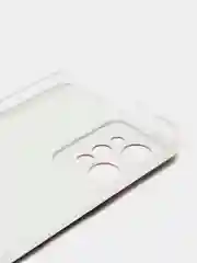Красный силиконовый чехол на Realme C31 / Реалми С31/ прозрачный, с рисунком, защита камеры