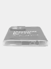 Тёмно-коричневый силиконовый чехол на Realme C31 / Реалми С31/ прозрачный, с рисунком, защита камеры