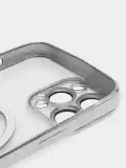 Серебряный чехол MagSafe для iPhone 11, 11 Pro, 11 Pro Max, 12, 12 Pro, 12 Pro Max, 13, 13 Pro, 13 Pro Max, 14, 14 Pro Max