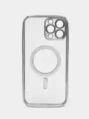 Серебряный чехол MagSafe для iPhone 11, 11 Pro, 11 Pro Max, 12, 12 Pro, 12 Pro Max, 13, 13 Pro, 13 Pro Max, 14, 14 Pro Max