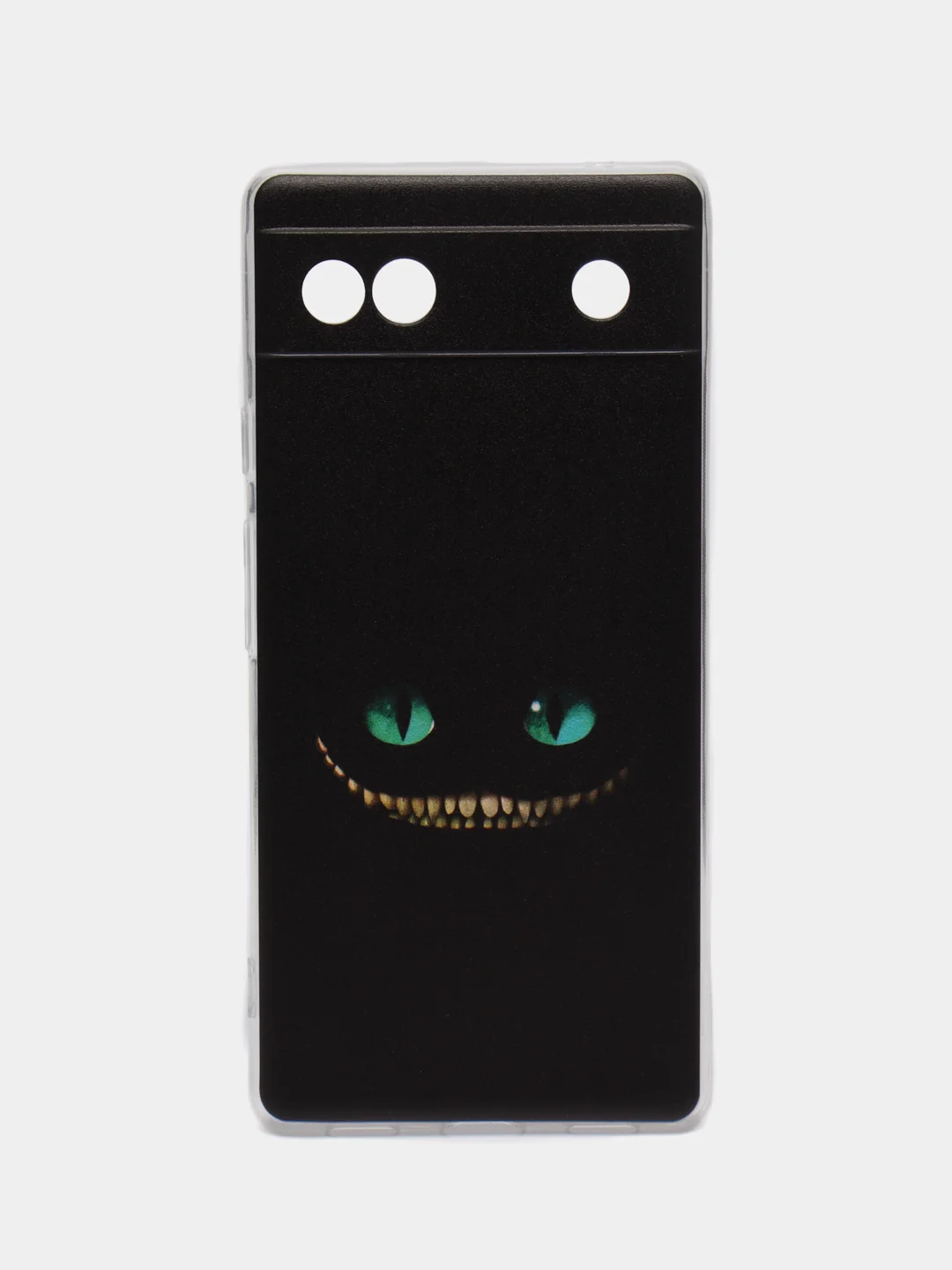 Черный силиконовый для Google Pixel 6A / Гугл Пиксель 6А с рисунком, защита камеры