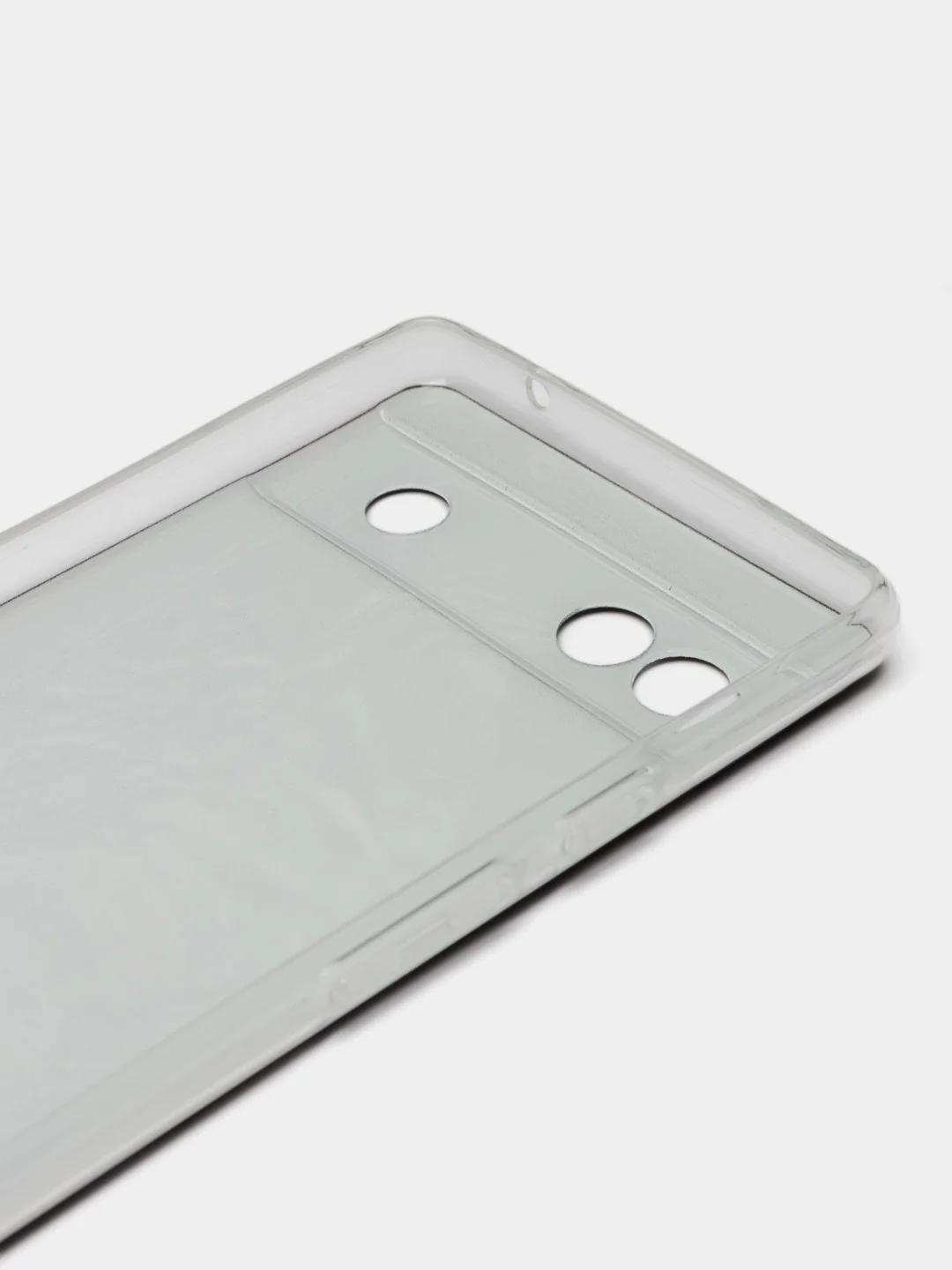 Черный силиконовый для Google Pixel 6A / Гугл Пиксель 6А с рисунком, защита камеры