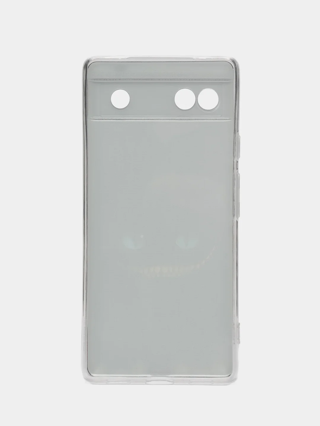 Черный силиконовый для Google Pixel 6A / Гугл Пиксель 6А с рисунком, защита камеры
