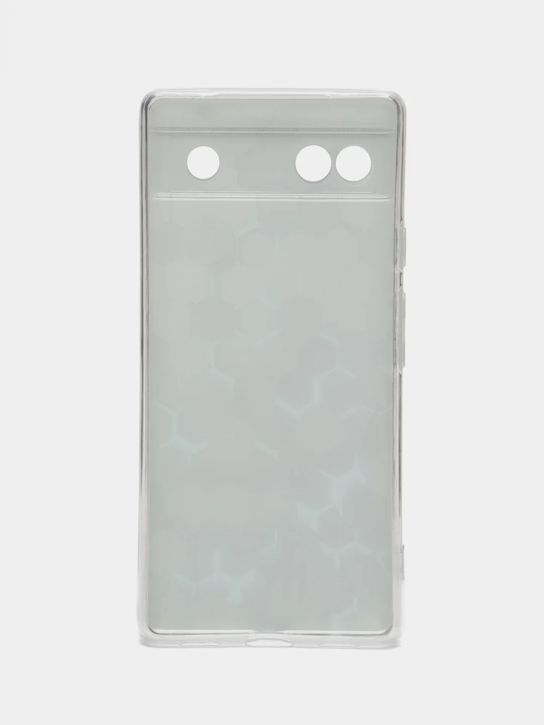 Бирюзовый силиконовый для Google Pixel 6A / Гугл Пиксель 6А с рисунком, защита камеры