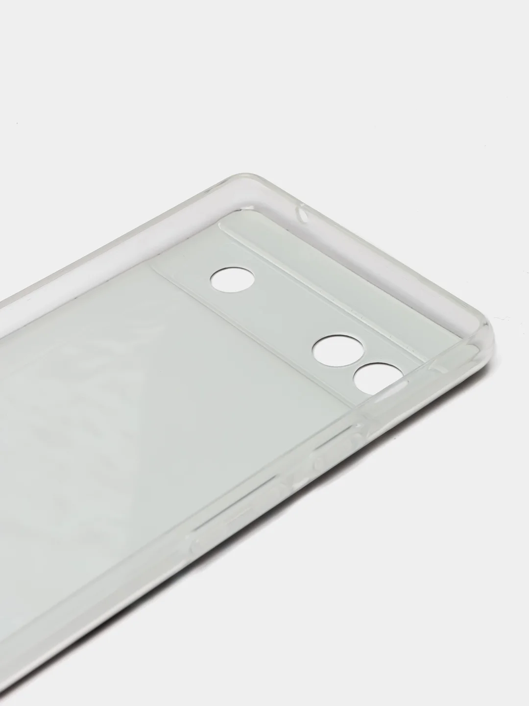 Бирюзовый силиконовый для Google Pixel 6A / Гугл Пиксель 6А с рисунком, защита камеры
