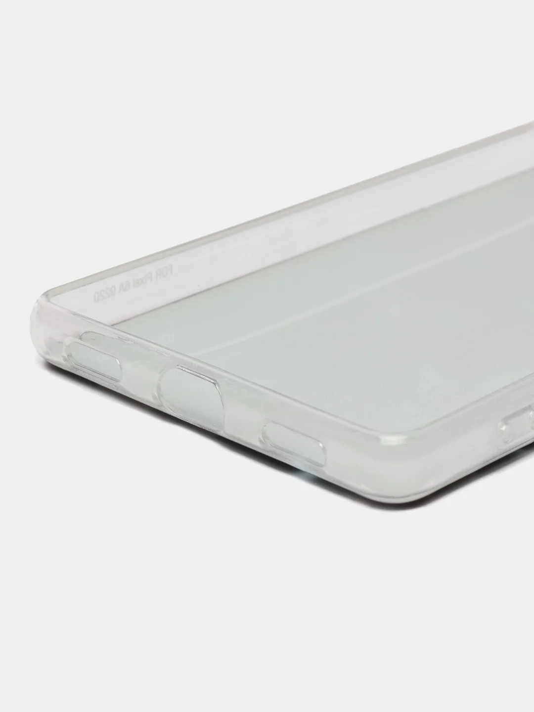 Бирюзовый силиконовый для Google Pixel 6A / Гугл Пиксель 6А с рисунком, защита камеры