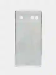 Голубой силиконовый для Google Pixel 6A / Гугл Пиксель 6А с рисунком, защита камеры