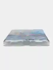 Голубой силиконовый для Google Pixel 6A / Гугл Пиксель 6А с рисунком, защита камеры