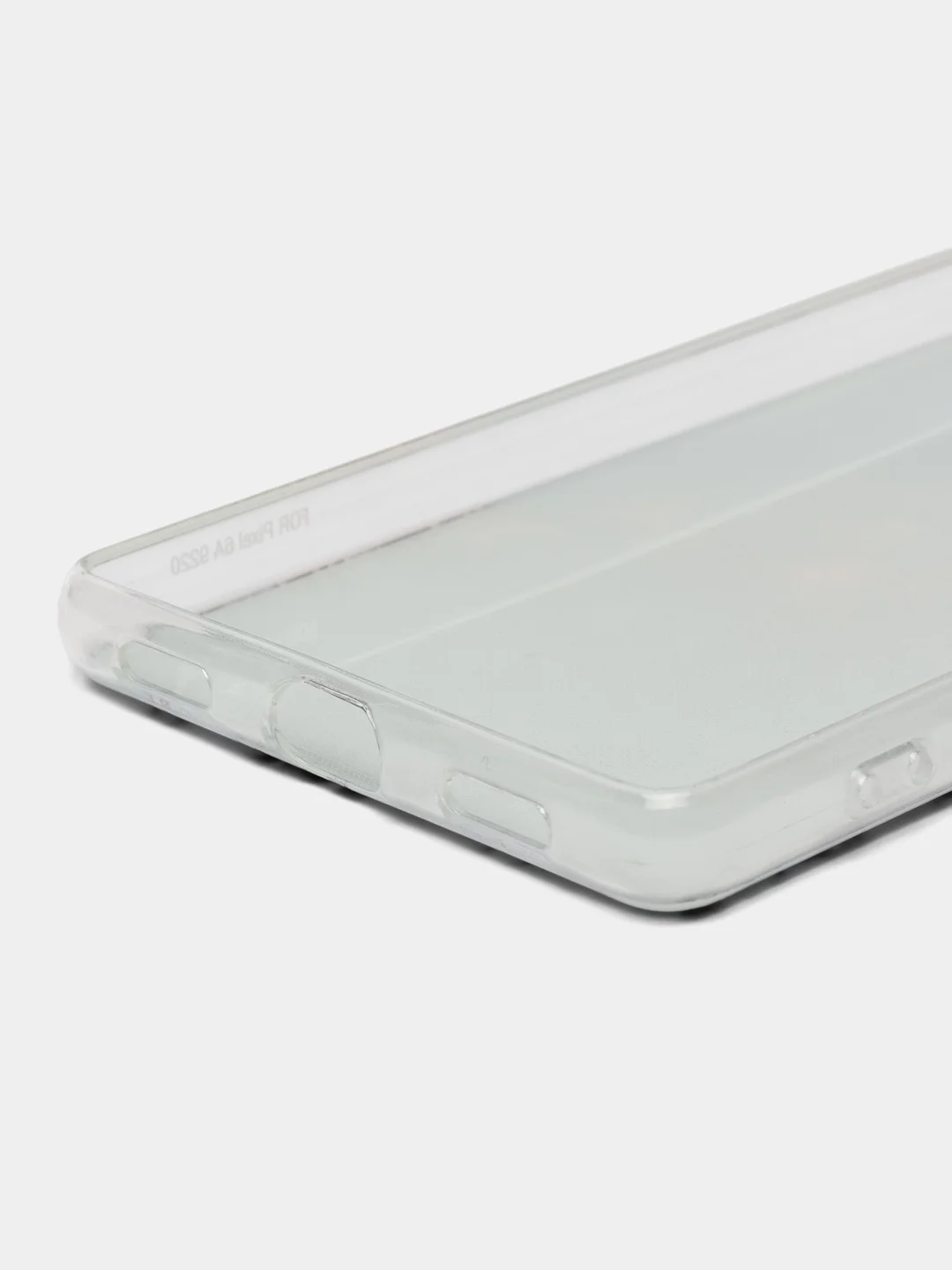 Голубой силиконовый для Google Pixel 6A / Гугл Пиксель 6А с рисунком, защита камеры