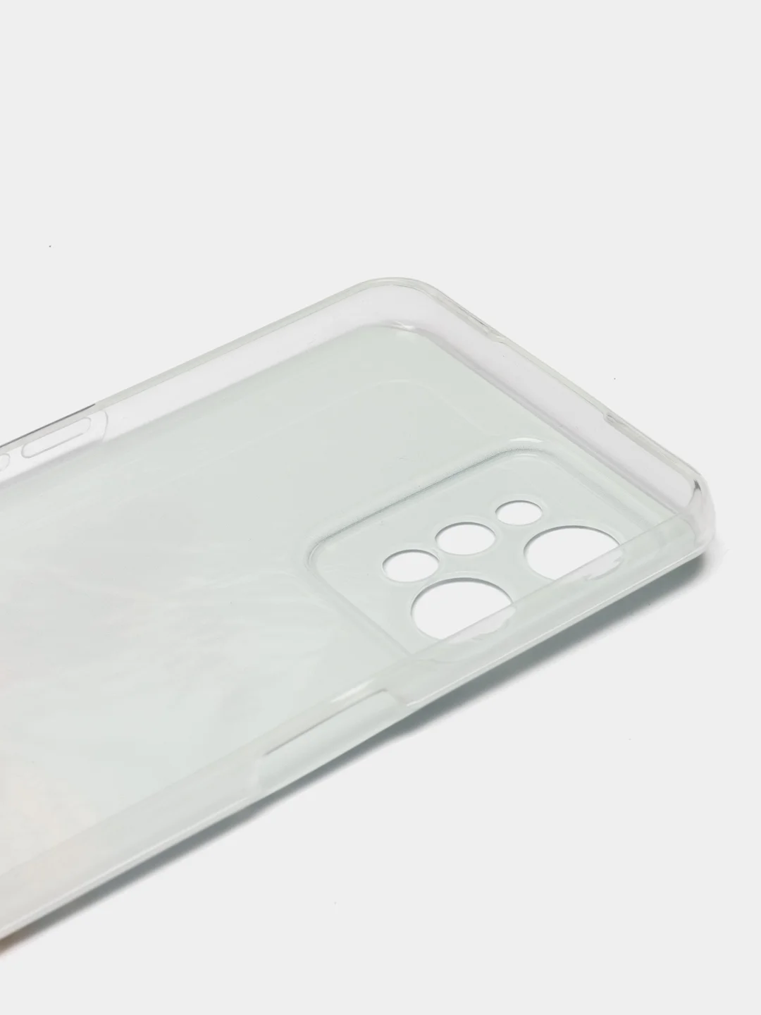 Тёмно-серый силиконовый чехол на Realme C31 / Реалми С31/ прозрачный, с рисунком, защита камеры