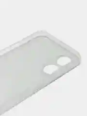 Бирюзовый силиконовый чехол на Oppo A17 / Оппо А17 прозрачный, с рисунком, защита камеры