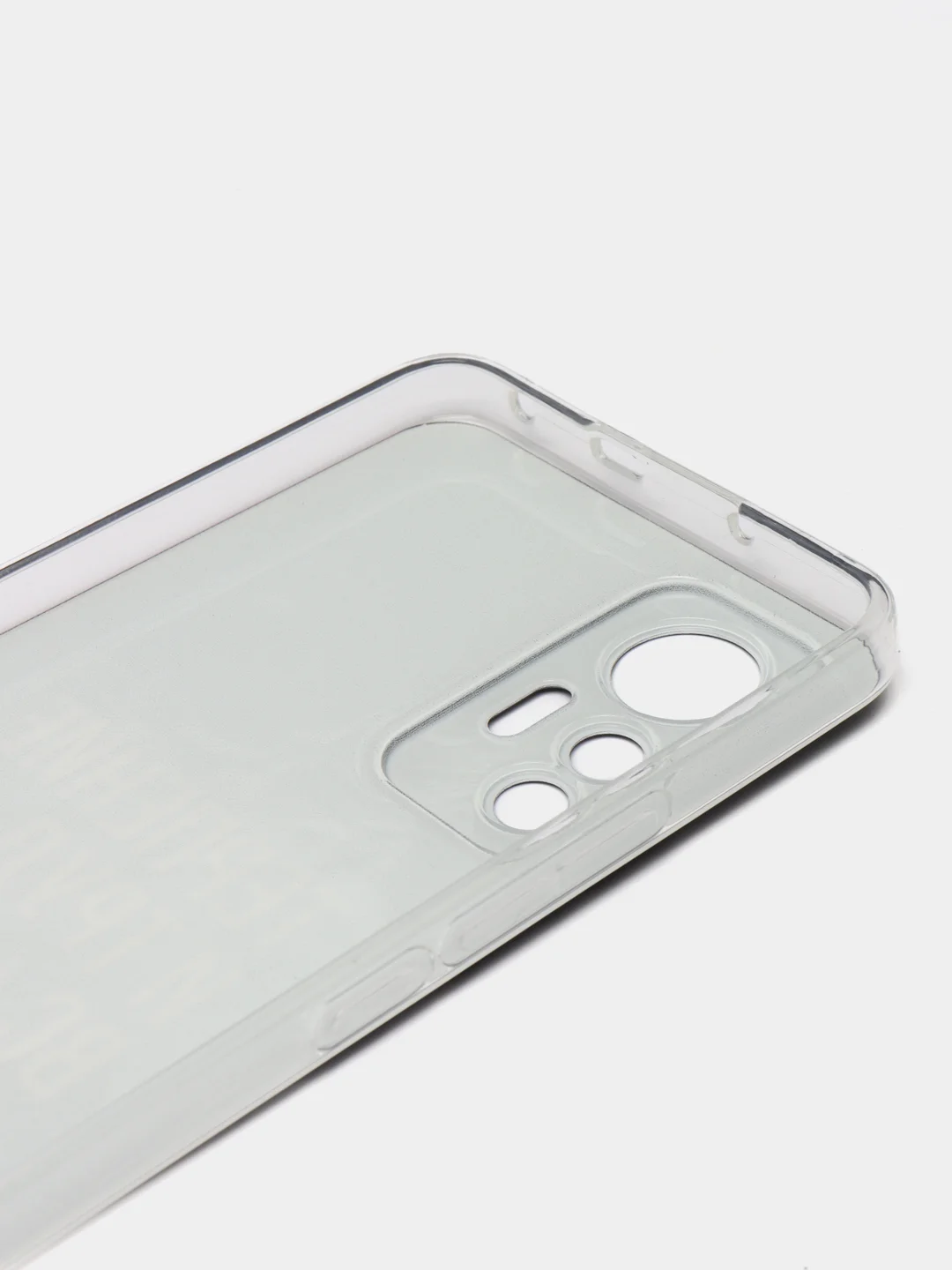 Тёмно-коричневый силиконовый чехол для Xiaomi 12 Lite / Сяоми 12 Лайт прозрачный, с рисунком, защита камеры