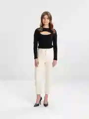 Белый джинсы женские