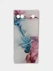 Ледяной силиконовый для Google Pixel 6A / Гугл Пиксель 6А с рисунком, защита камеры