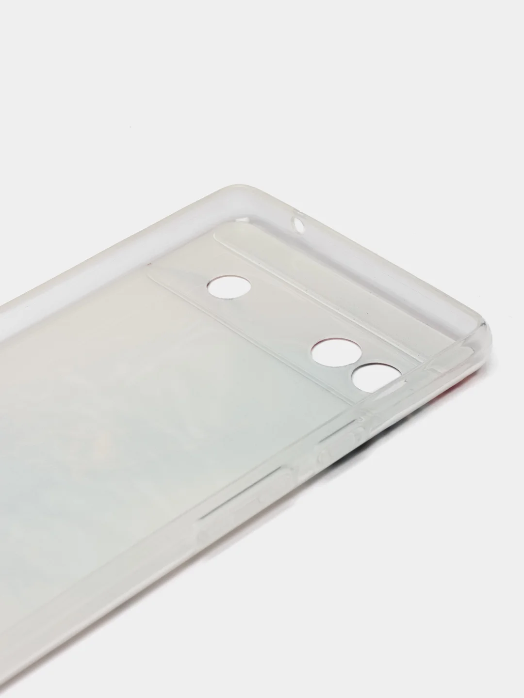 Ледяной силиконовый для Google Pixel 6A / Гугл Пиксель 6А с рисунком, защита камеры