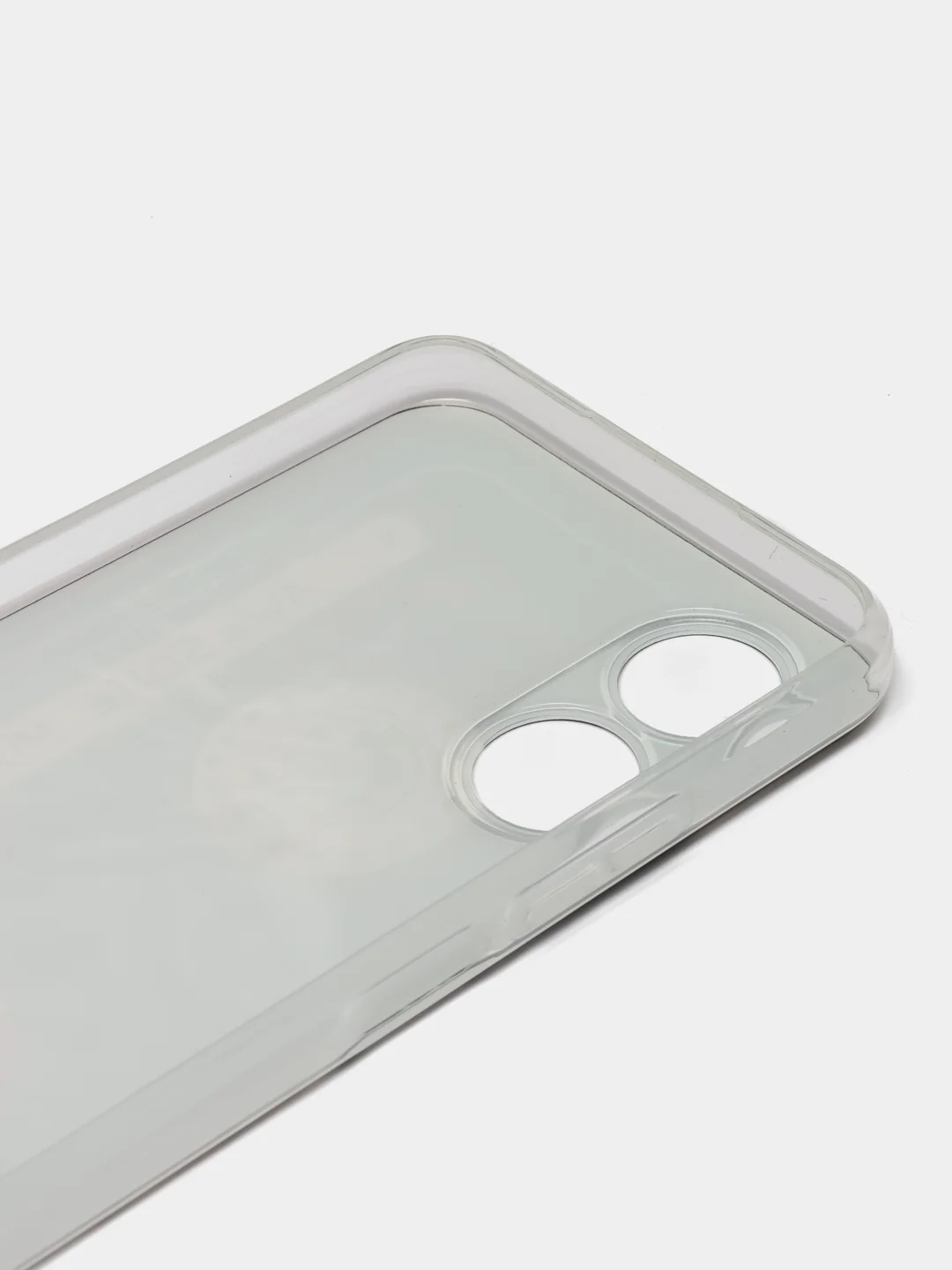 Хром силиконовый чехол на Oppo A17 / Оппо А17 прозрачный, с рисунком, защита камеры